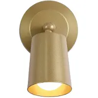 Searchlight LED vägglampa Cone, dimbar, Mässing / guld, Vardagsrum / matsal, Metall, LED-vägglampa, vägglampa inomhus