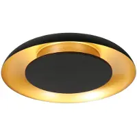Steinhauer LED taklampa Golden Veil, dimbar, Svart, Vardagsrum / matsal, Metall, Modern, LED-taklampa