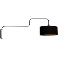 Steinhauer Vägglampa Bloeba, Svart, Vardagsrum / matsal, Metall, Modern, Vägglampa, vägglampa inomhus