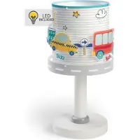 DALBER Bordslampa Baby Travel, Vitt / opal, Barnrum, Syntetmaterial, Bordslampa