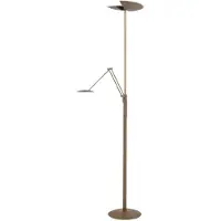 Highlight LED uplight golvlampa Sapporo, dimbar, Brun / mässing, Vardagsrum / matsal, Metall, Modern, LED-golvlampa