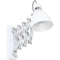 Steinhauer Vägglampa KORDIAN, dimbar, Vitt / opal, Vardagsrum / matsal, Metall, Skandinavisk, Vägglampa, vägglampa inomhus