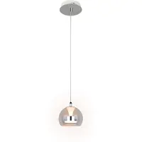 TRIO Lighting Pendellampa Flynt, dimbar, Förkromad / silver, Vardagsrum / matsal, Metall, Modern