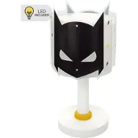 DALBER Bordslampa Dark Hero, Svart, Barnrum, Syntetmaterial, Bordslampa