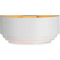 Highlight Vägglampa Elena, dimbar, Vitt / opal, Vardagsrum / matsal, Aluminium / grå / zink, Vägglampa, vägglampa inomhus