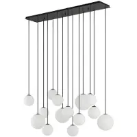 Lyora Glas pendellampa Hängelampe SNOWBALL Nowodvorski Lighting, dimbar, Vitt / opal, Vardagsrum / matsal, Glas, Pendellampa