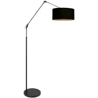 Steinhauer Båglampa Prestige Chic, dimbar, Svart, Vardagsrum / matsal, Metall, Golvlampa