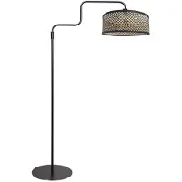 Steinhauer Golvlampa Bloeba, Svart, Vardagsrum / matsal, Metall, Modern, Golvlampa