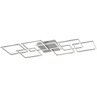 Paul Neuhaus Smart taklampa Q-Inigo, dimbar, Aluminium / grå / zink, Vardagsrum / matsal, Aluminium / grå / zink, Modern, Smarta hem taklampa