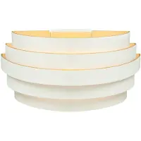 Highlight Vägglampa Scudo, dimbar, Vitt / opal, Vardagsrum / matsal, Aluminium / grå / zink, Vägglampa, vägglampa inomhus