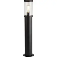 Searchlight Pollare uthomus Bakerloo, dimbar, Svart, Aluminium / grå / zink, Modern, Utomhuslampa