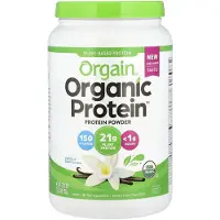 Orgain , Ekologiskt Proteinpulver, Plantbaserat, Vanilj Bön, 2,03 lbs (920 g)