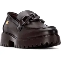 Xti för kvinnor. 14449102-MARRON Mockasiner 144491 brun (36), 3 till 5 cm, Ingen, Casual, Klassisk