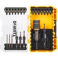 DeWalt Borrmaskin Sats med bits och munstycken 22 st "SUCK AND WORK"