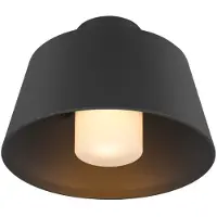 SLV taklampa Photoni, svart, aluminium, Ø 25 cm dimbar, Svart, Aluminium / grå / zink, Taklampa