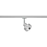 TRIO Lighting Strömskenespot DUOline 780701, Ø 11 cm, nickel, 2-fas, GU10 DUOline, dimbar, Aluminium / grå / zink, Vardagsrum / matsal, Metall, Modern, Skensystem
