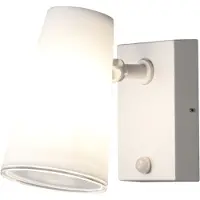 Konstsmide Fano 7873-250 Utomhusväggbelysning med rörelsedetektor LED E27 25 W Vit