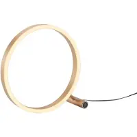 Leuchtendirekt LED bordslampa Ritus, dimbar, Brun / mässing, Vardagsrum / matsal, Aluminium / grå / zink, Modern, LED-bordslampa
