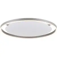 JUST LIGHT LED taklampa Ritus, dimbar, Aluminium / grå / zink, Vardagsrum / matsal, Aluminium / grå / zink, Modern, LED-taklampa