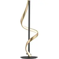 Paul Neuhaus Q-Swing bordslampa, antracit/mässing Q-Swing, dimbar, Svart, Vardagsrum / matsal, Aluminium / grå / zink, Modern, Smart bordslampa