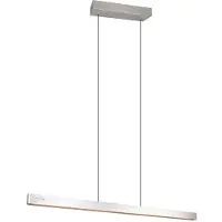 TRIO Lighting Pendellampa Donegal, dimbar, Aluminium / grå / zink, Vardagsrum / matsal, Metall, Modern