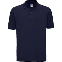 Russell athletic Russell Polo shirt med kort ärm i 100 % bomull för män (Franska flottan)