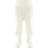 Condor Strumpbyxor m. Velour rosett - Off White - - 5-6 år (110-116) - Strumpbyxor