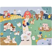 Kinder and Kids Pussel - 8 Delar - 30x22 cm - Bondgård - - One Size - Pussel