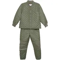 CeLaVi Termokläder m. Fleece - Coated - Army - - 3 år (98) - Termokläder