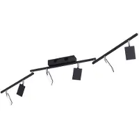 Pure LED taklampa Mira, dimbar, Svart, Vardagsrum / matsal, Aluminium / grå / zink, Modern, LED-taklampa