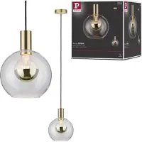 Paulmann Esben 79725 Pendellampa LED E27 20 W Transparent, Mässing