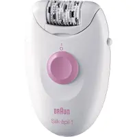 Braun Epilator - - Silk Epil 1370 - 20 klor - Vit och Rosa - Adapter ingår