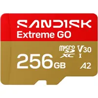 SanDisk MicroSD Extreme GO 256GB 256GB 240/160MB/s C10 UHS U3 V30 A2