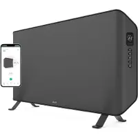 Duux Edge 2000 - Värmare - väggmonterad, golvstående - 2 kW - grå