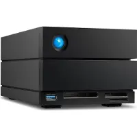 LaCie 2big Dock STLG40000400 - Hårddiskarray - 40 TB - 2 fack (SATA-600) - HDD 20 TB x 2 - Thunderbolt 4, USB 3.2 Gen 2 (extern) - med 5 års återställningsserviceplan för att rädda data