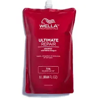 Wella Ultimate Repair Shampoo Refill - regenererande hårschampo, 1000 ml