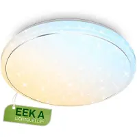 Briloner LED taklampa Star, dimbar, Vitt / opal, Vardagsrum / matsal, Syntetmaterial, Modern, LED-taklampa