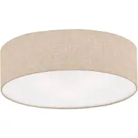 FISCHER&HONSEL GMBH Taklampa Thor, dimbar, Creme / bärnsten, Vardagsrum / matsal, Textil / tyger / siden, Modern, Taklampa