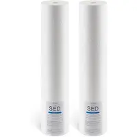 Vevor ersättningspatron för vattenfilter för hela huset, 4,5"x20" (11x51 cm) polypropylensedimentfilter för 3-stegs vattenfiltreringssystem för hela huset, minskar sand, rost, klor, smak, lukt
