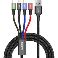 Baseus Rapid Series 4-i-1 Kabel CA1T4-A01 - 1.2m - Svart
