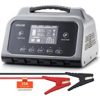 Vevor Smart Batteriladdare, 25A, 6V 12V 24V Litium LiFePO4 Blysyra (Gel/AGM) Bilbatteriladdare, med LCD-skärm, underhållsladdnings- och avsulfateringsenhet, för bil, båt, motorcykel, gräsklippare