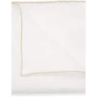 BOSS ONE Linen pocket square with contrast border