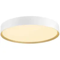 SLV Taklampa Decona, dimbar, Vitt / opal, Badrum, Aluminium / grå / zink, Modern, Taklampa