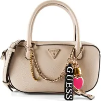 GUESS för kvinnor. HWBG9899050 Davina Charms beige handväska (OSFA), Casual, Polyuretan