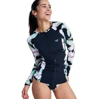 Roxy - LS Zip Lycra Anthracite Spirng Charming för UnisexUll - Storlek S - Svart