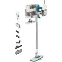 Black & Decker BHSM15FX08-QS, Bärbar ångtvätt, 0,5 l, Vit, 6 m, 1500 W, 30 s