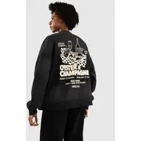 Another Cotton Lab Oyster & Champagne Washed Tröja black, XS