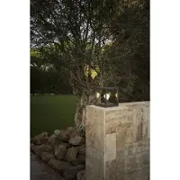 Faro Pollare Nala, Aluminium / grå / zink, Aluminium / grå / zink, Modern, Utomhuslampa