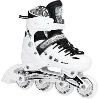 NILS Extreme NH10905 rullskridskor med utbytbar platta, justerbara, vita str. 31-34