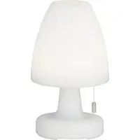 FH Lighting LED-batteribordslampa Termoli konisk, höjd 25 cm Termoli, dimbar, Vitt / opal, Vardagsrum / matsal, Syntetmaterial, Modern